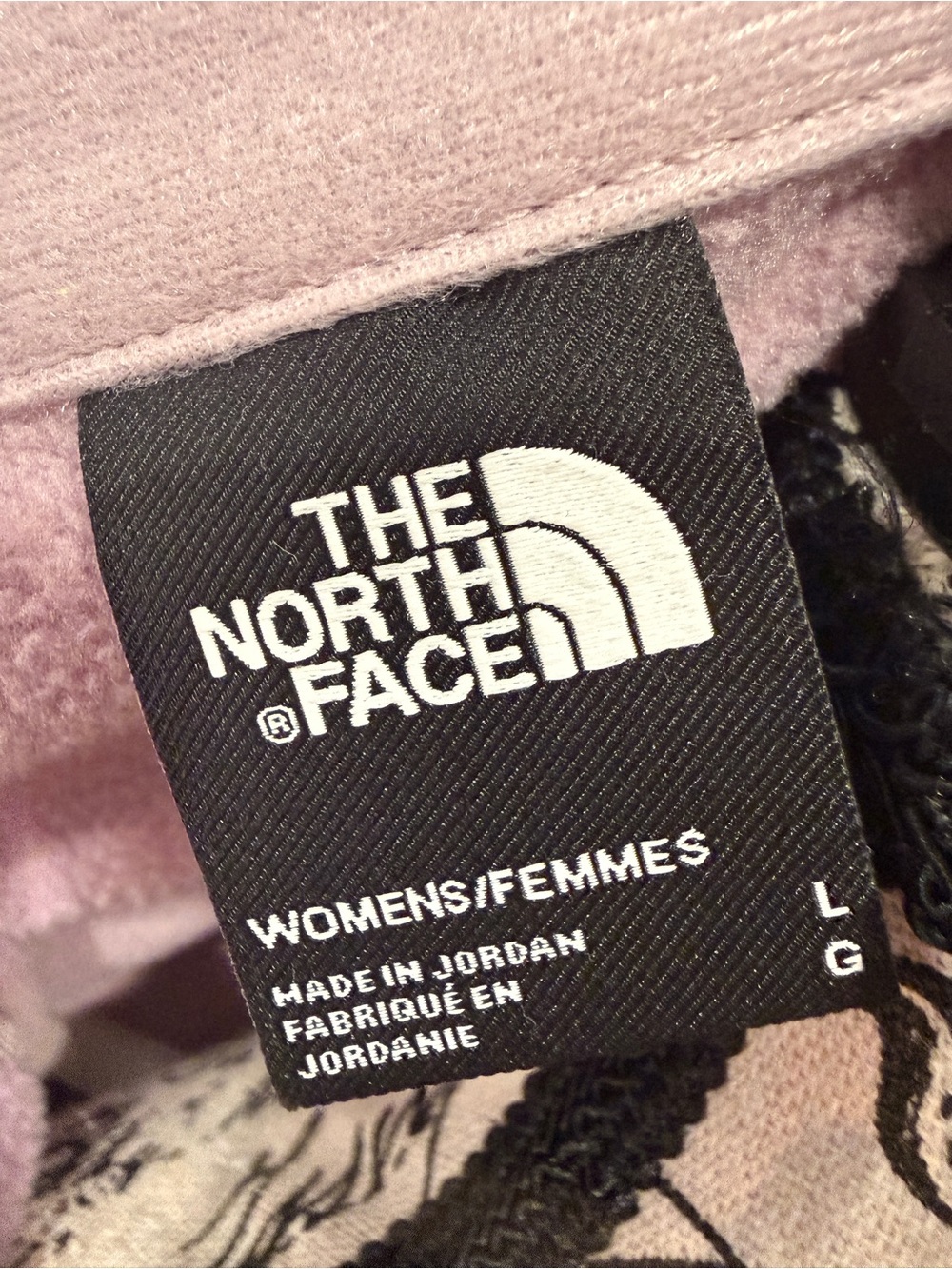 The North Face Women’s Large Pink Full Zip Fleece Jacket Outdoor Hiking - Picture 9 of 10